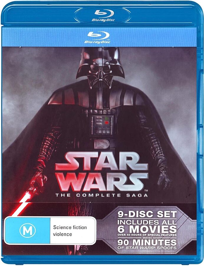 STAR WARS: The Complete Saga on Blu Ray Disc sold (6 Movie Set)