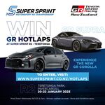 Win a ride in the Toyota GR Supra or the GR Corolla around the Teretonga Circuit (20th Jan, Invercargill) @ Super Sprint