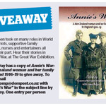 Win a copy of Annie's War: A New Zealand Woman and Her Family in England 1916-19 from The Dominion Post