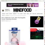 Win 1 of 4 Manicare Sonic Mini Rechargable Facial Cleansing Brushes from Mindfood