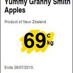 NZ Granny Smith Apples $0.69/kg @ Selected PAK'nSAVE Stores