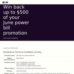 Make an eligible purchase using Zip, go into the draw to have your June power bill paid for @ The Warehouse / Zip