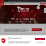 Win up to 1 Million Miles with Emirates