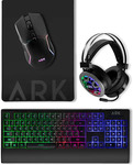 ARK Gaming Ultimate 4 in 1 Bundle - Gaming Mouse, Tactical Keyboard, Headset, Mousepad $14.99 + Shipping @ 1-day, The Market