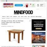 Win an Old Door Lamp Table (Worth $469) from Mindfood