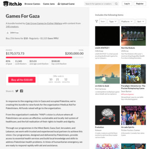 Itch.io's new Games for Gaza bundle is raising funds for medical