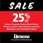 25% off RRP on Select Resene Products @ Resene ColorShops, Mitre 10, Hammer Hardware & Other Participating Resellers