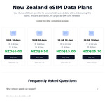 30 Day eSIM Data Plans: 3GB for $6, 5GB for $9.50, 10GB for $15, 20GB for $25.70 (Spark 4G LTE, Up to 100/10 Mbps) @ Boring Call