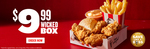 Wicked Wings, Reg Chips, Potato & Gravy + a Bread Roll for $9.99 @ KFC