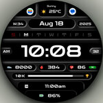 [Android, WearOS] DADAM109: Pro Data Watch Face $0.29 (Was $3.09) @ Dadam Watch Faces Google Play