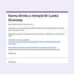 Win a 12 Day Trip to Sri Lanka for 2 from Karma Drinks & Intrepid
