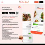 50% off First Order ($20 Max Discount), Free Delivery on First 4 Orders ($40 Minimum Spend) @ Order Meal App